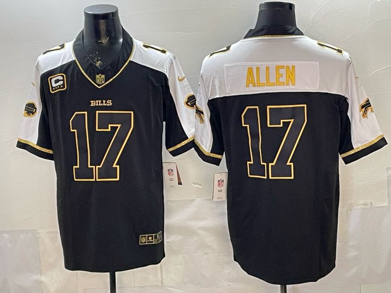 Men 2026 Buffalo Bills #17 Allen Black Gold 3th generations Nike Limited NFL Jersey style 031->pittsburgh pirates->MLB Jersey
